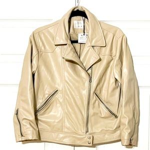 BNWT Zara Faux Leather Biker Jacket